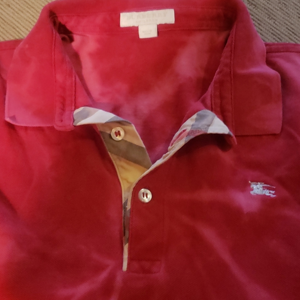 Burberry Polo Shirt/ Long Sleeves $35
